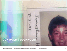 Tablet Screenshot of jonholm.com